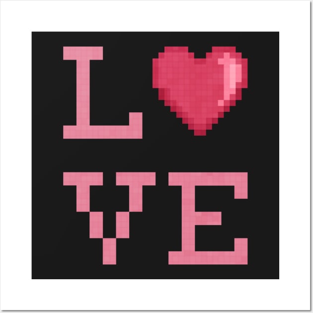 Love Pixels Wall Art by Kari Likelikes